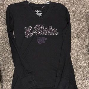 Black Kstate Long sleeve tee